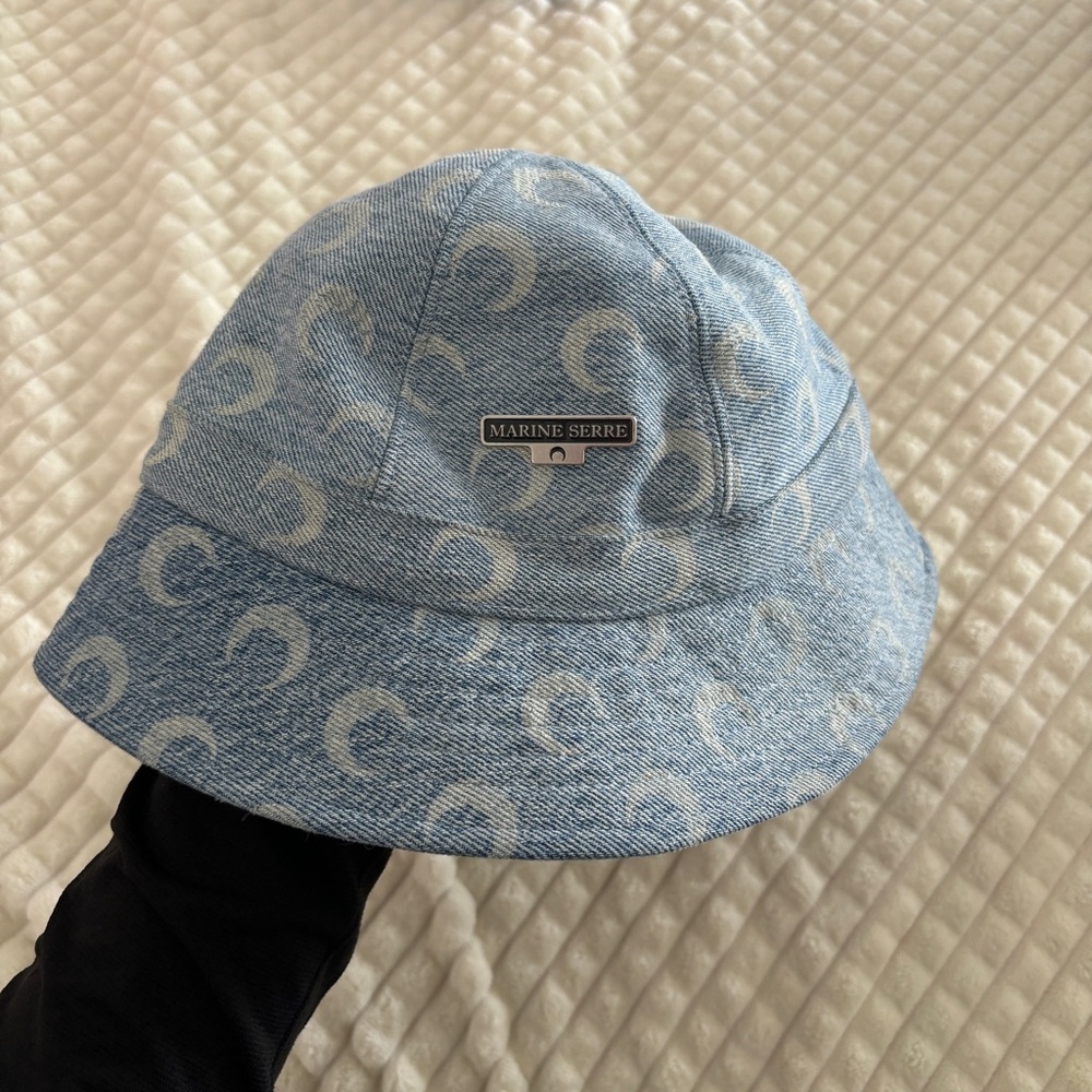 Marine serre denim hat